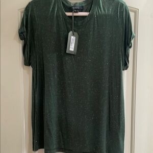 Green shimmery top
